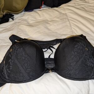 Lane Bryant - Cacique Elegant Black Lace Bra